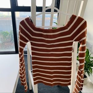 Forever 21 brown striped sweater